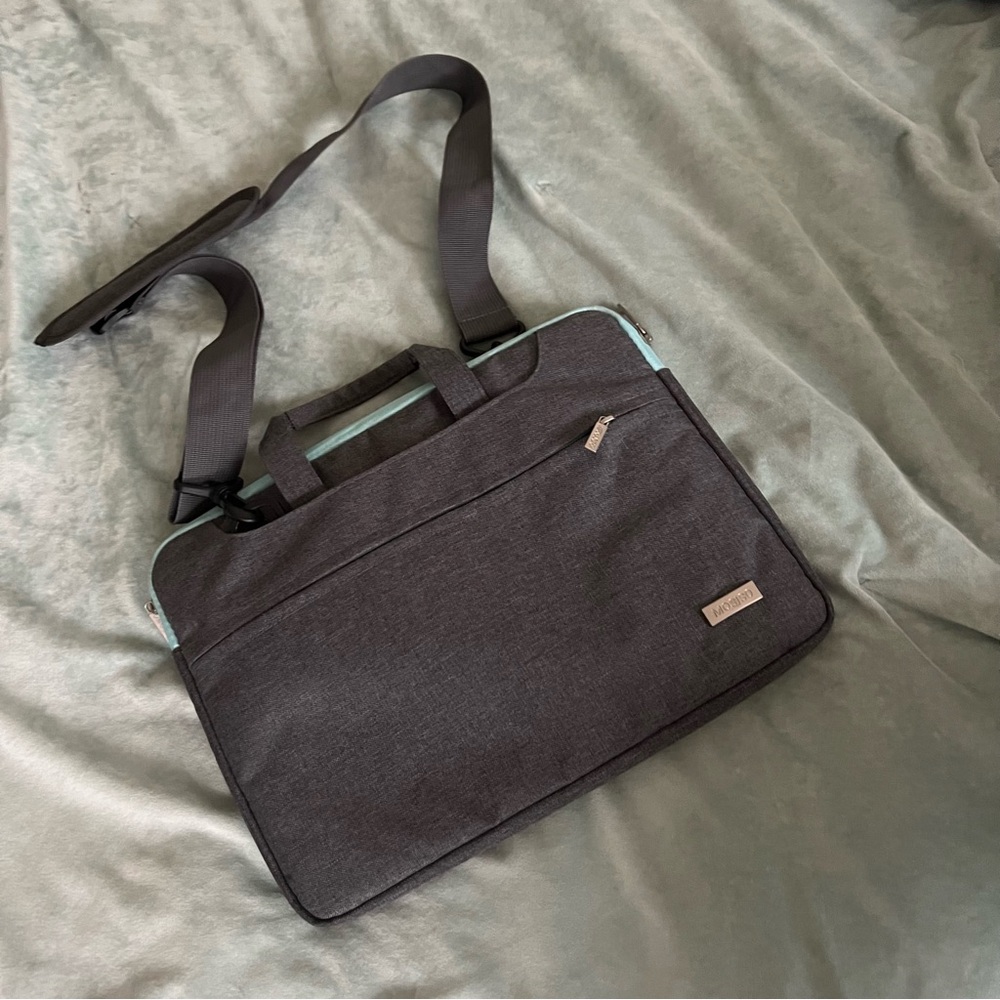 Elegant Gray Laptop Bag for Men